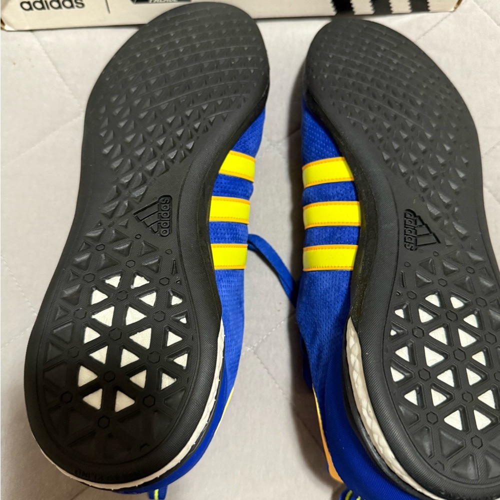 PALACE Adidas Blue and Yellow Men's Indoor Sneakers Size 11 - Picture 6 of 6